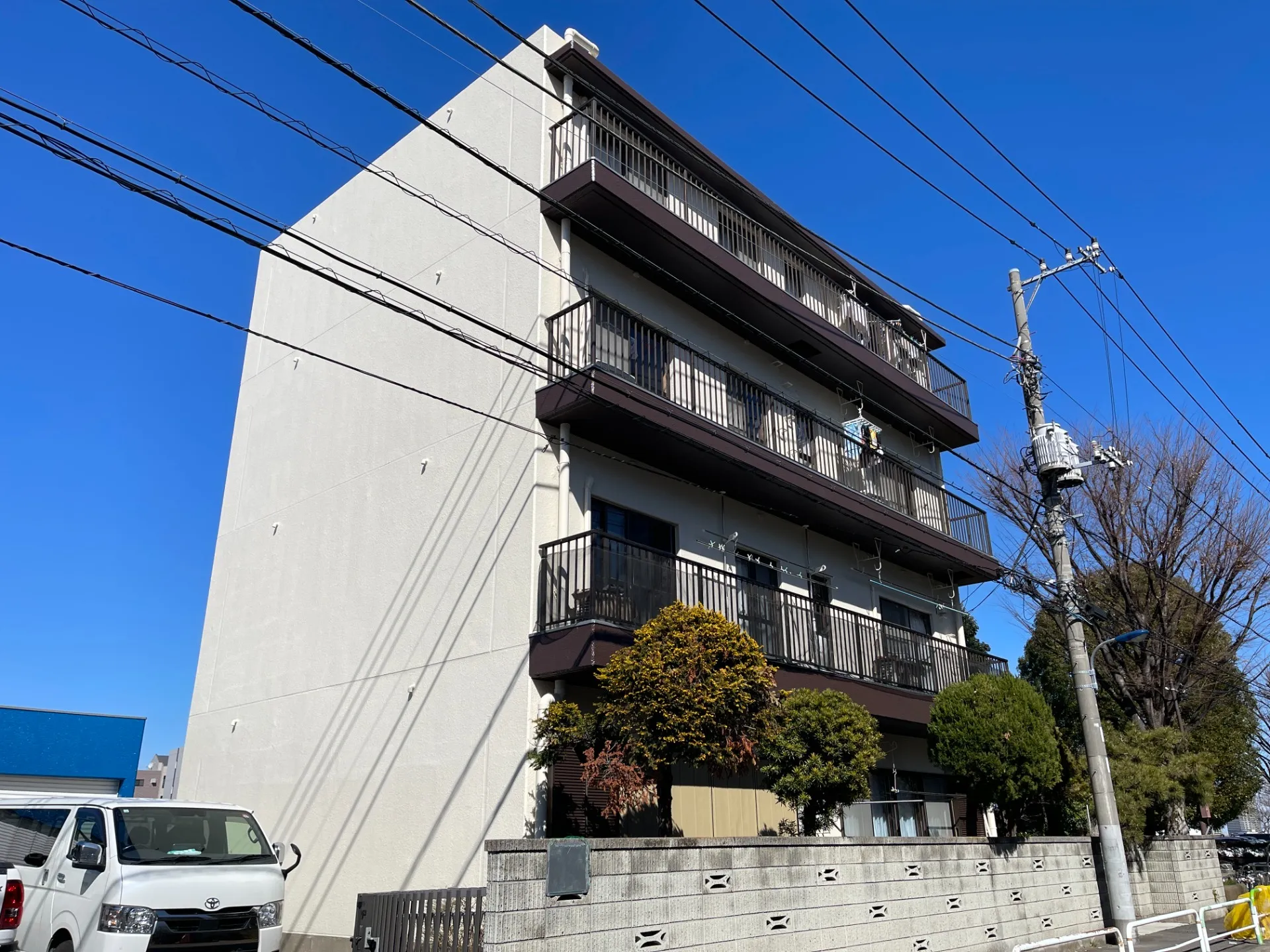 北区 屋上外壁塗装防水カーポート改修工事